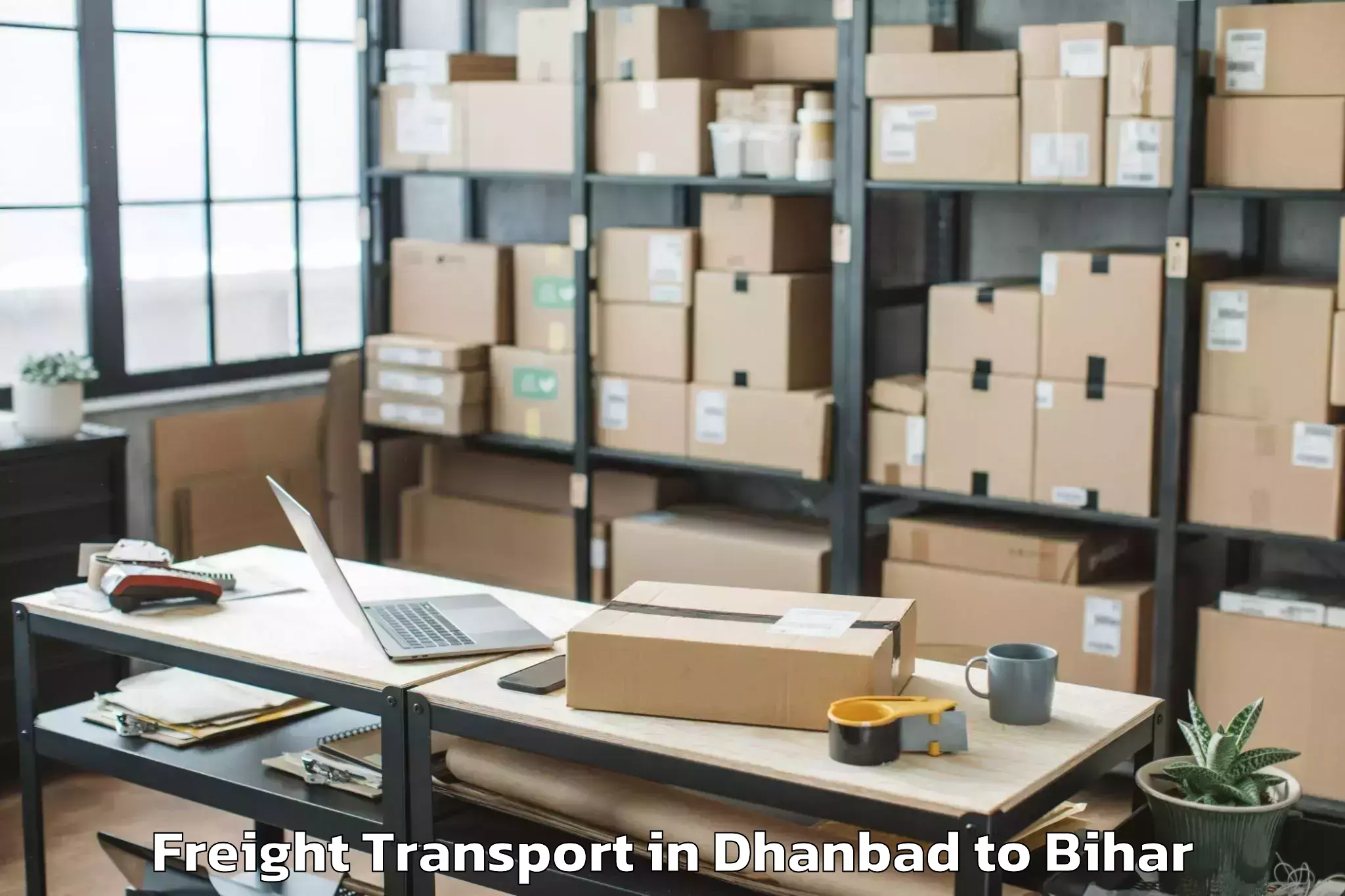 Book Your Dhanbad to Khizarsarai Freight Transport Today